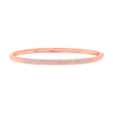 0.48ct 14k Rose Gold Diamond Bangle